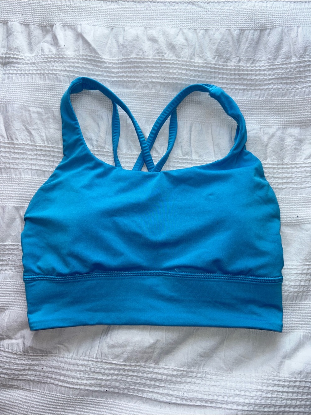 lululemon athletica Teal Blue Strappy Sports Bra